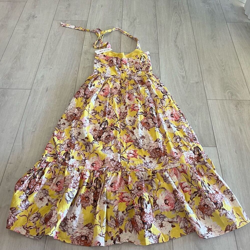 Bardot Women's Labella Floral Halter Midi Dress size xs - Picture 2 of 10
